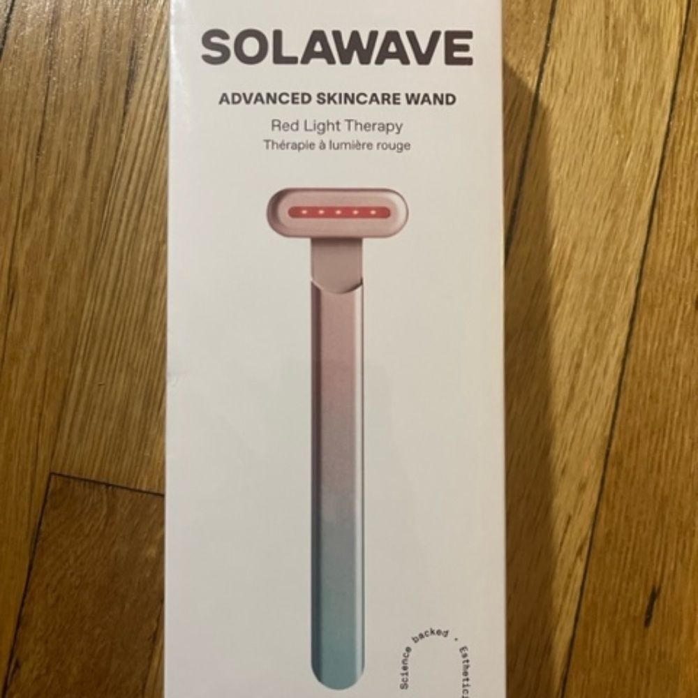 SOLAWAVE Skincare Wand with Red Light Therapy Ombre - NEW -
